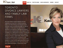 Tablet Screenshot of kainfamilylawtoronto.com